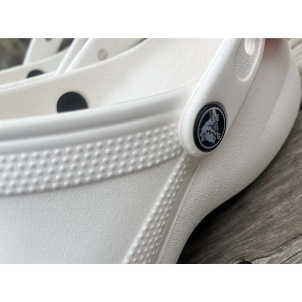 Crocs Classic Platform Clogs Women’s 9 White Heart Love Valentine Charms 206750 - Picture 7 of 13